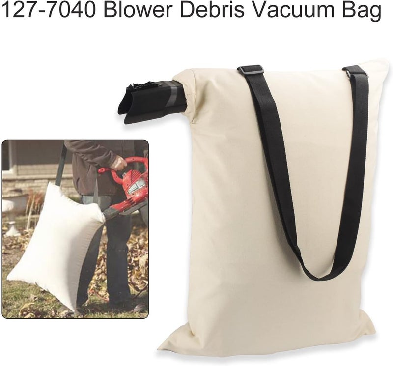 Haiouus 127-7040 Leaf Blower Vac Bag Compatible with Toro Leaf Blower 137-2336 108-8994, 127-7040 Blower Debris Vacuum Bag Fits Model 51436 51563 51581 51594 51599 51609 51619 51621 - Image 2